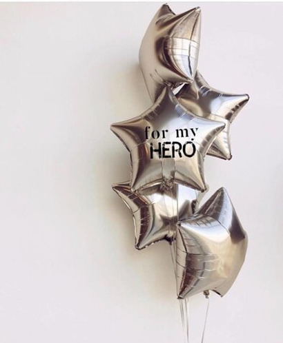 Букет шаров мужчине «Мой герой»
