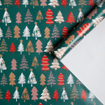 Упаковочная бумага на Новый год «Ёлочки», 70×100 см, глянцевая