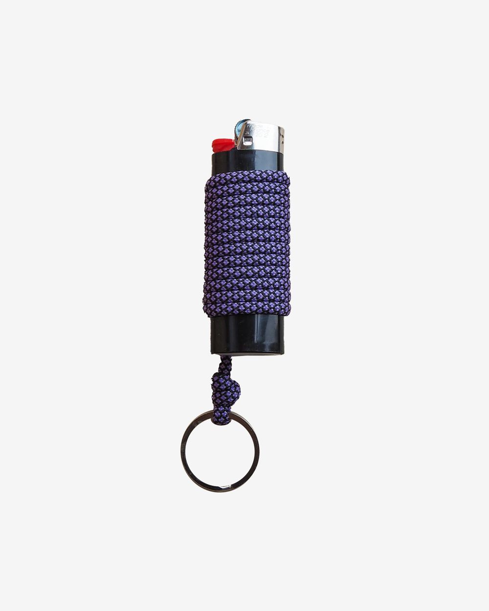 Зажигалка Ack Items черная (черно-фиолетовый шнурок)