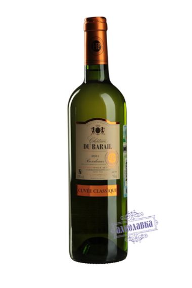 Шато дю Барай. Белое сухое вино урожай 2011 года. 0,75 Л