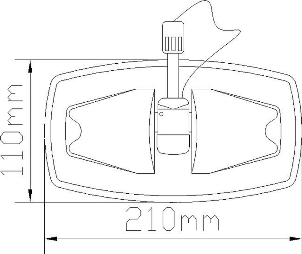 Уключина в сборе тип b, черная