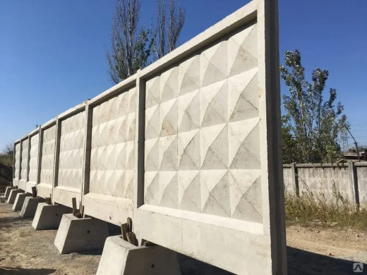 Монтаж железобетонных заборов