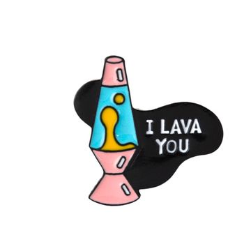 Значок металлический на одежду/Пин. I Lava You