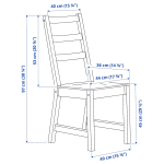 Обеденный набор - NORDVIKEN IKEA/ НОРДВИКЕН ИКЕА, 105 см, дерево