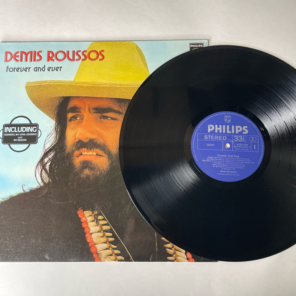 Винтажная виниловая пластинка LP Demis Roussos Демис Руссос, Forever And Ever (Германия 1973) Forever And Ever