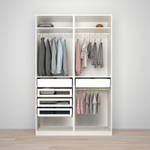 Гардероб PAX IKEA (комбинация) с 5 ящиками 150x58x236 см (белый) 150*58*236 см, Белый   Фиеста