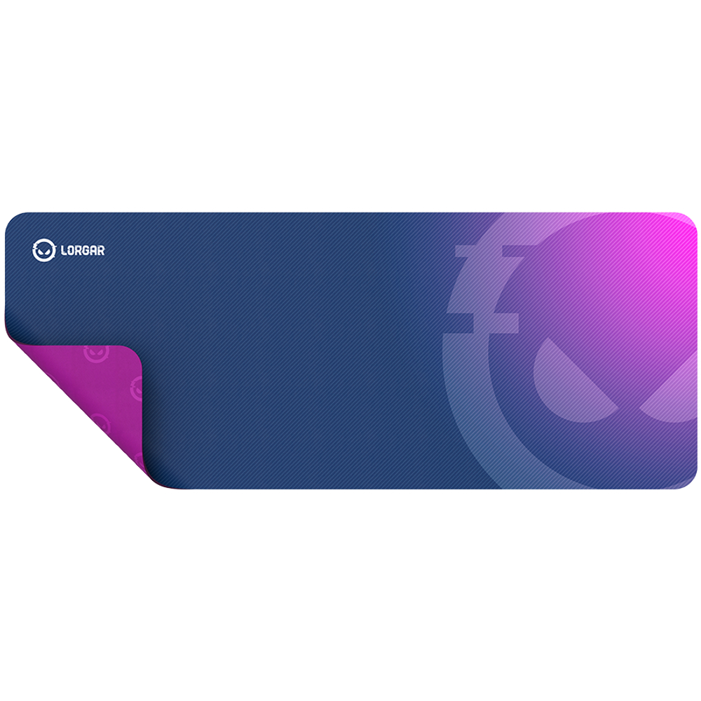 Lorgar Main 139, Gaming mouse pad, High-speed surface, Purple anti-slip rubber base, size: 900mm x 360mm x 3mm, weight 0.6kg