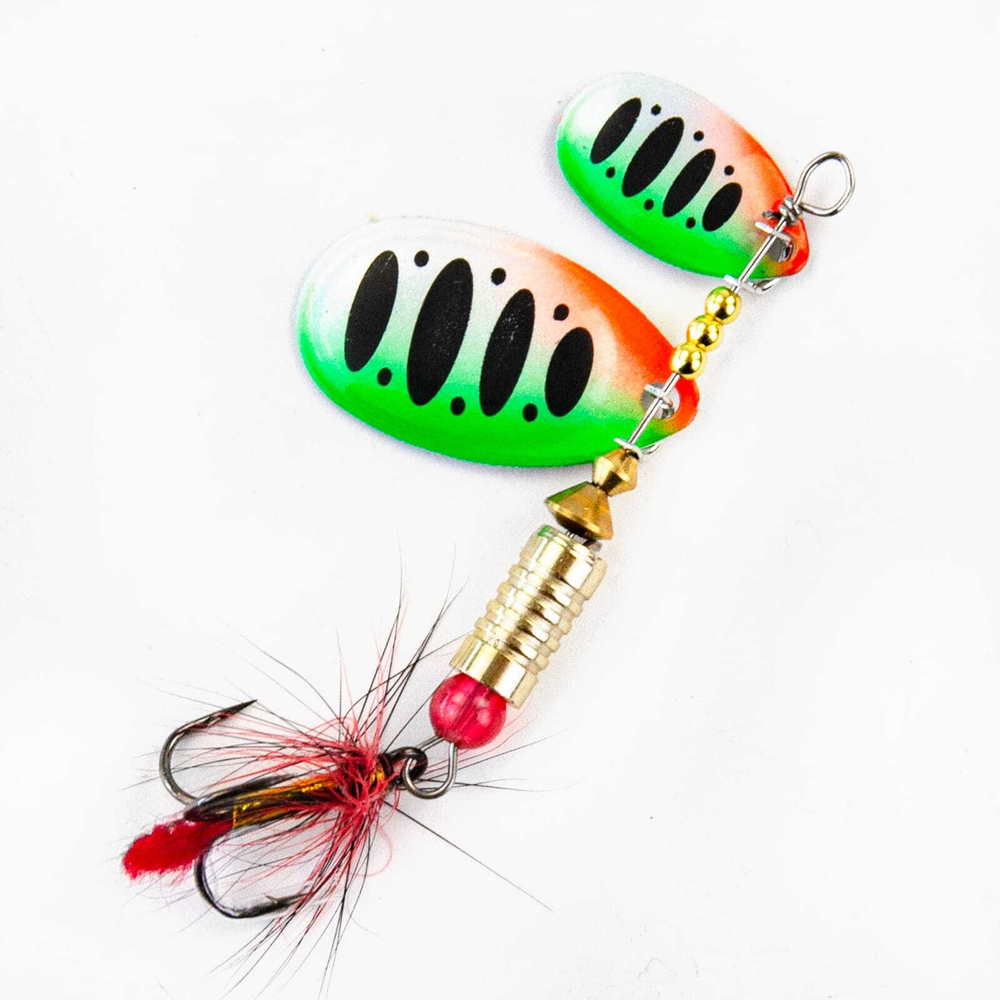 Блесна вращающаяся Grows Culture SZP Двойная В3+1, #077 (7.5гр), 5шт/уп