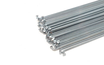 Спица 252 мм x 14G , с ниппелем, нержавеющая сталь, серебристая