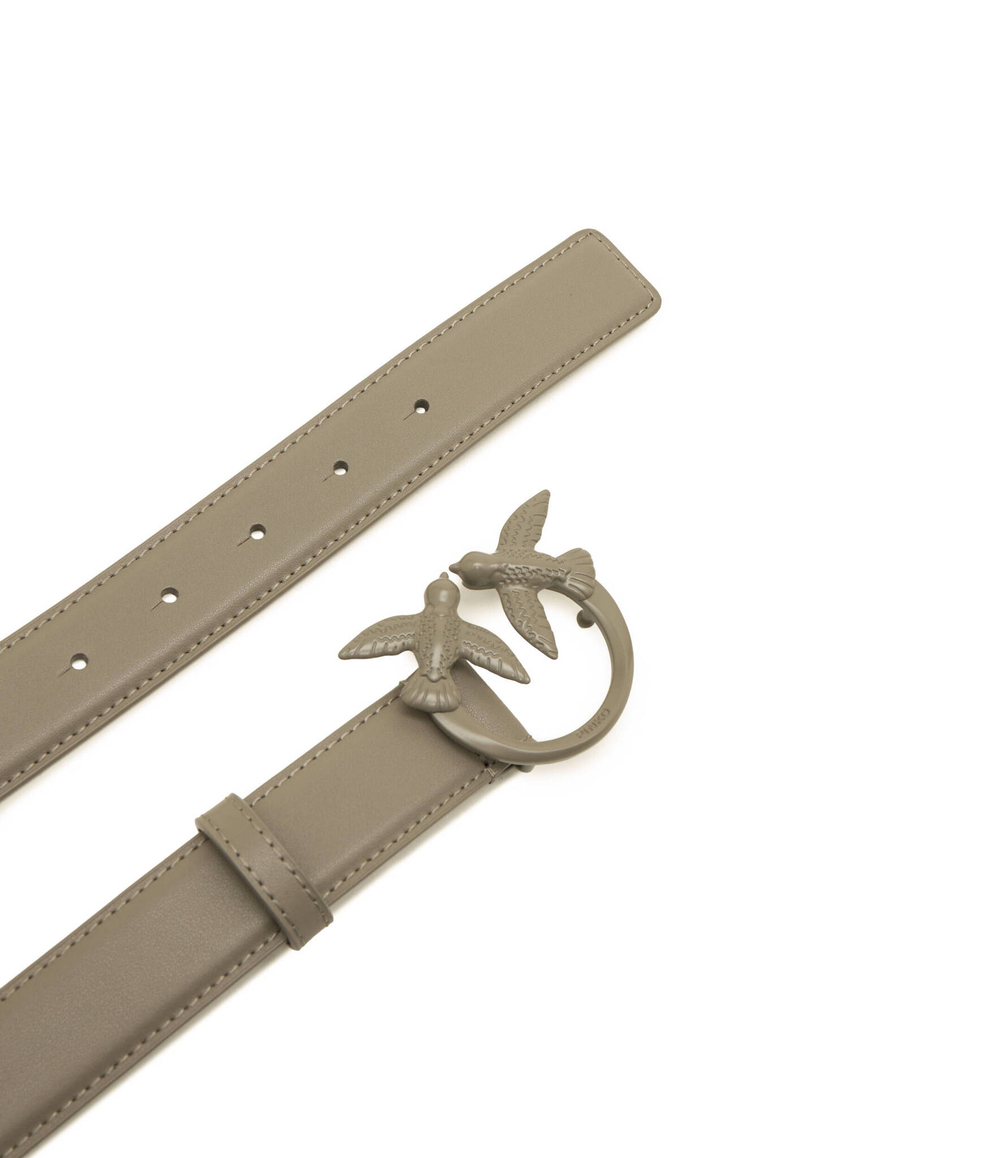 Кожаный ремень LOVE BERRY Pinko - бежевый(100125 A1K2)