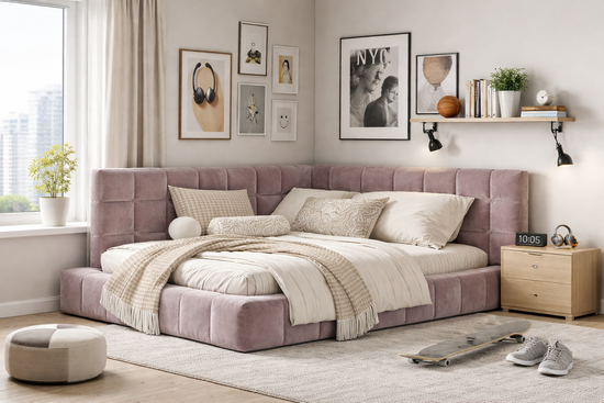 Кровать угловая Джиноc Лайт kids