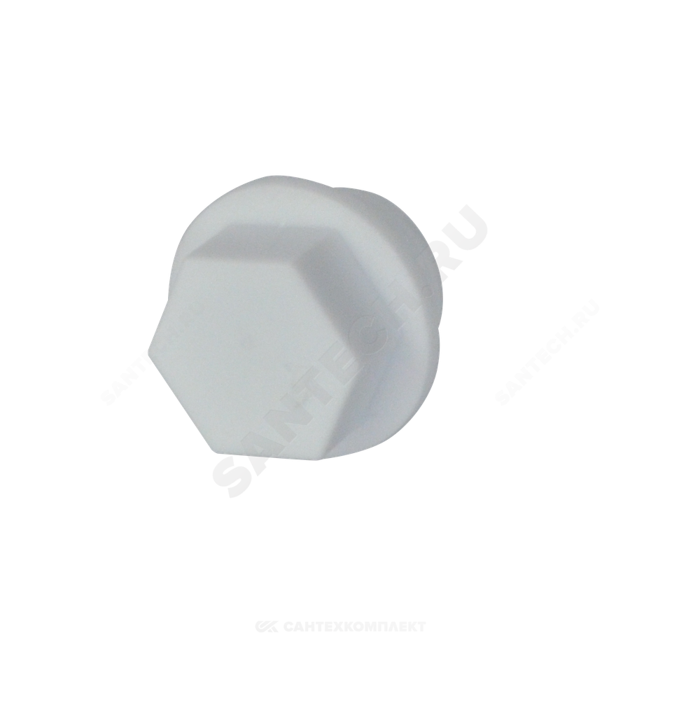 Заглушка (пробка) PP-R белая Дн 25х3/4" НР VALFEX 10163025
