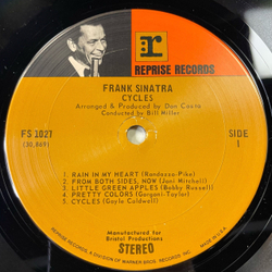 Винтажная виниловая пластинка LP Frank Sinatra Cycles (США 1968)