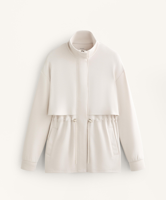 Oysho Длинная мягкая куртка из модала с карманами, норка