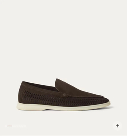 Лоферы Loro Piana Summer Walk с плетением по периметру