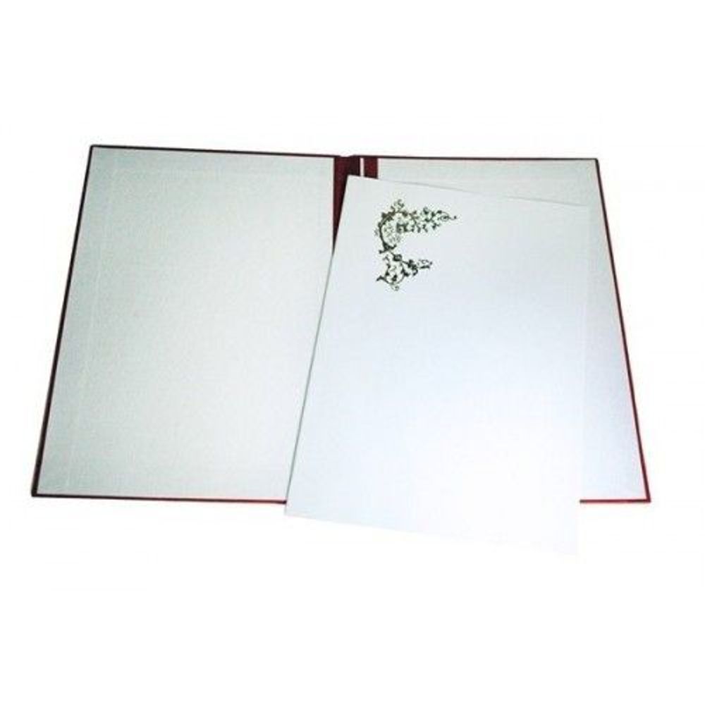 Папка адресная 60 лет, бумвинил, с вкладышем, Канцбург