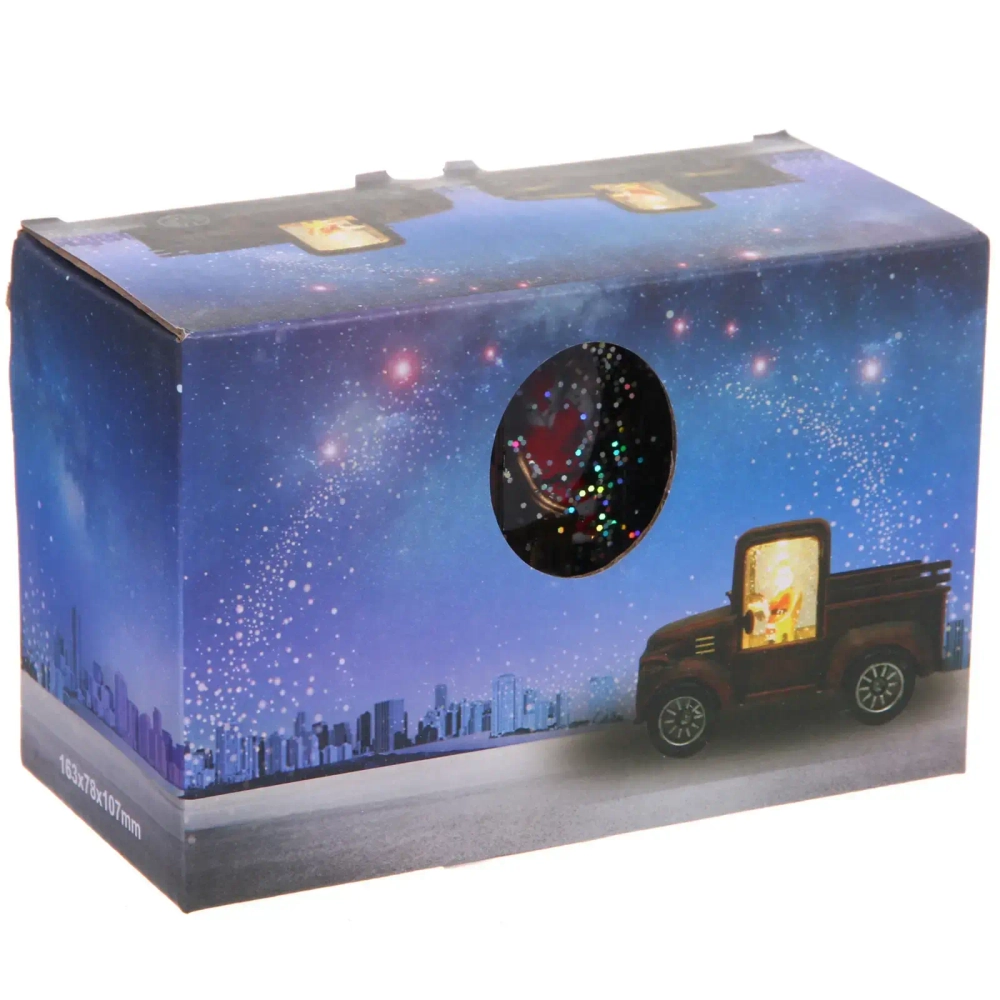 Сувенир с подсветкой «Сказочная машина» 15,5*7*9,5 см, Красный (работает от батареек LR44*3)