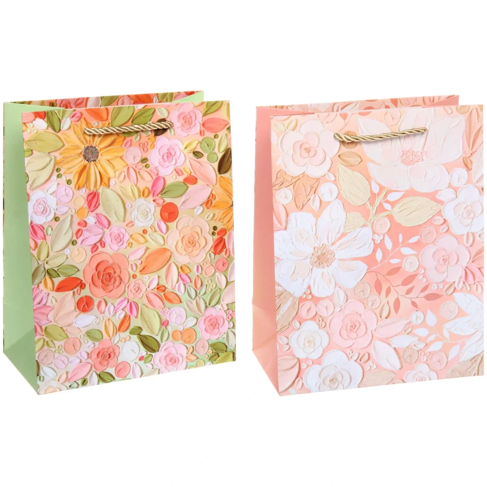 Пакет подарочный «Луговые цветы» 23*18*10 см