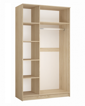 Шкаф-купе СТИЛЬ-2  белый / дуб крафт золотой 1200