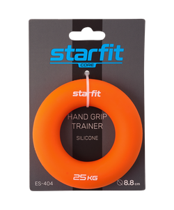 Эспандер кистевой STARFIT ES-404 Кольцо, 25 кг, силикагель, оранжевый