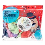 Шар (12''/30 см) Олененок в цветах, Ассорти, макарунс, 5 ст, 25 шт.