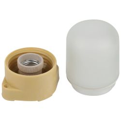 Светильник ЭРА НББ 01-60-007 для бани полиамид/стекло прямой IP65 E27 max 60Вт 137х107х84 сосна