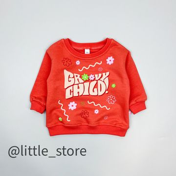 Свитшот из футера, Терракотовый