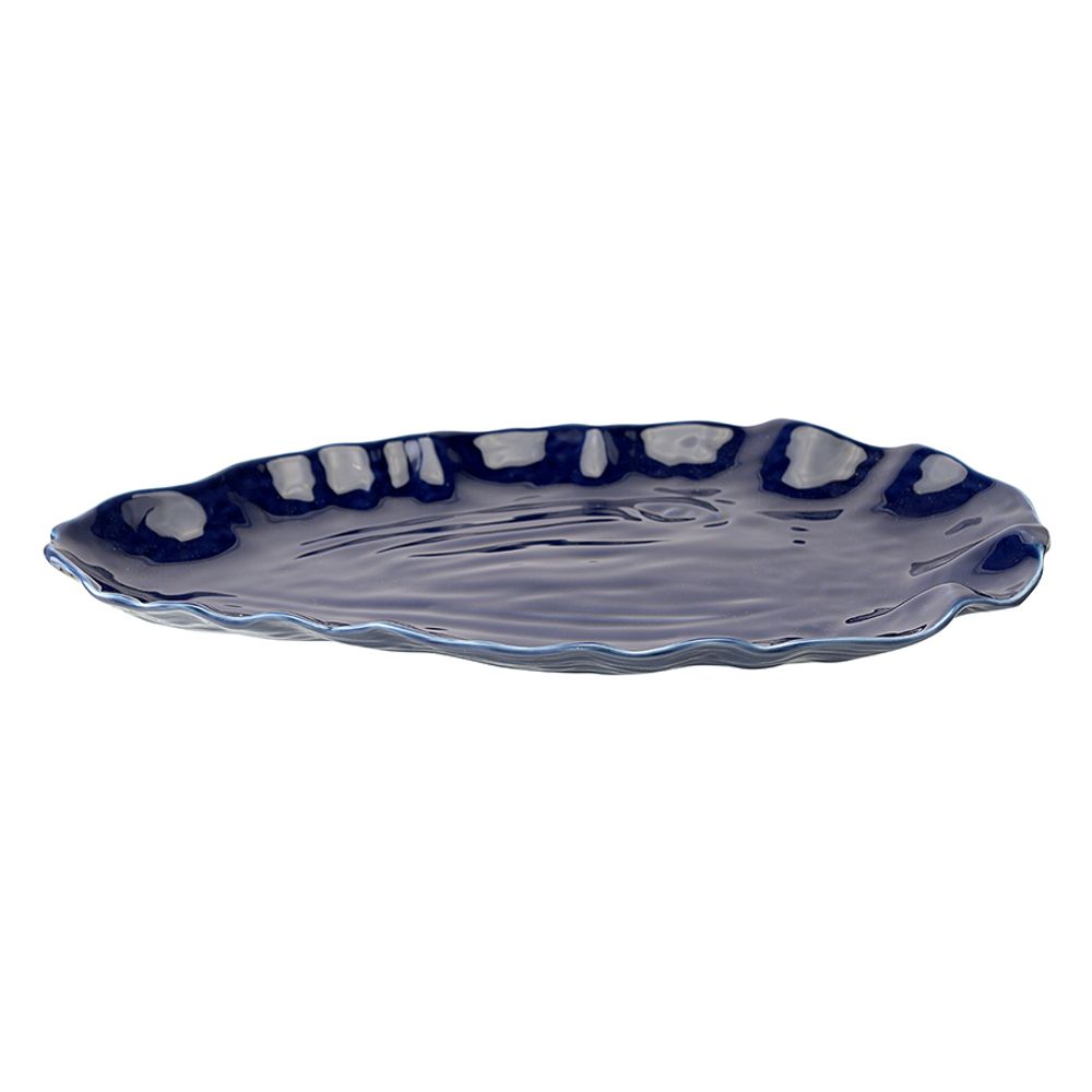 Блюдо сервировочное Clams синего цвета из коллекции Sea treasures