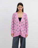 Кардиган вязаный с лого ML