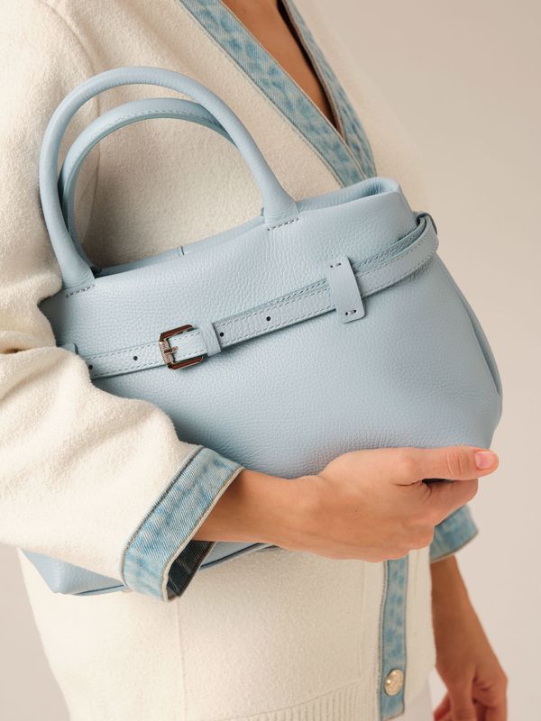 Кожаная сумка DBR Muse 31399 светло-голубой