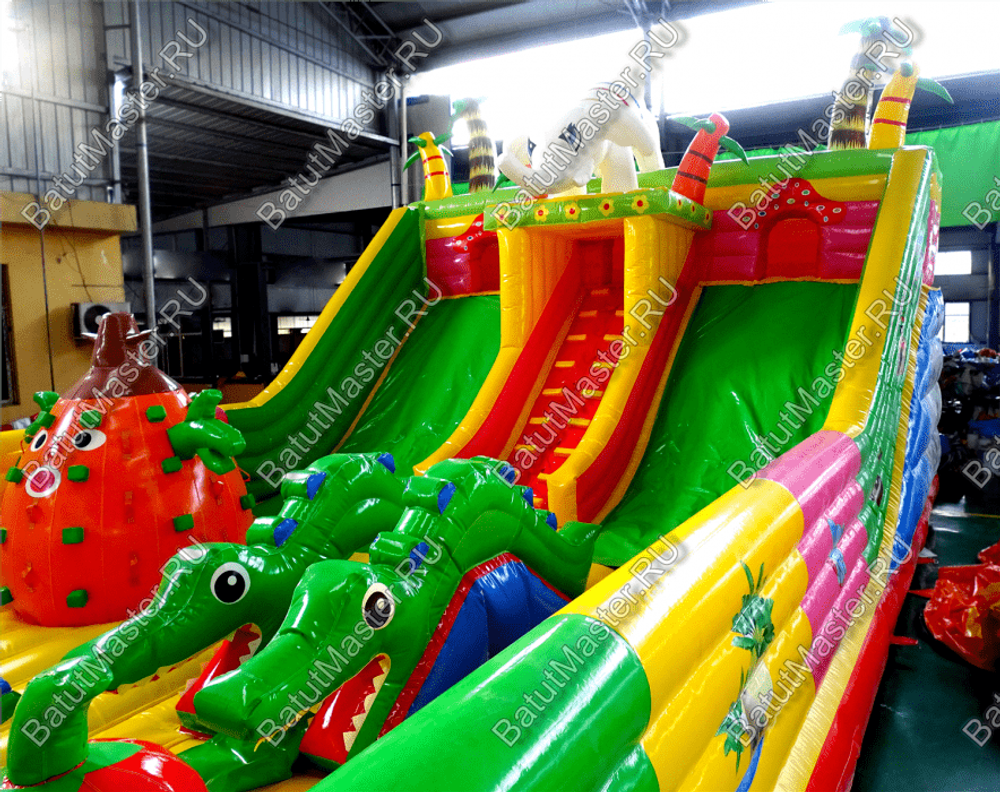 Коммерческий надувной батут "Сафари парк" 12*7*7 м