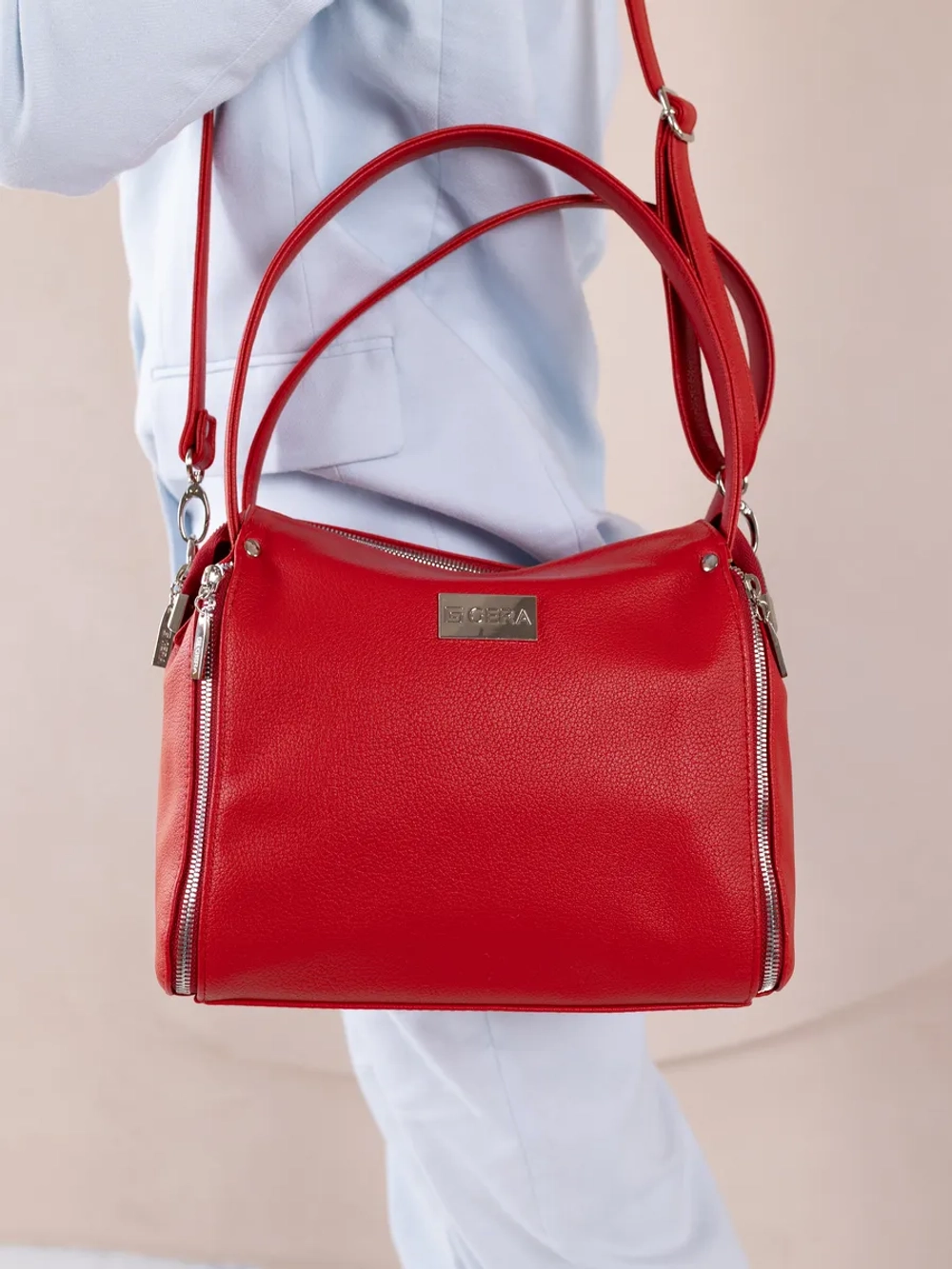 Сумка через плечо средняя классическая