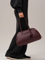 Кожаная сумка DBR 31338 зимняя вишня