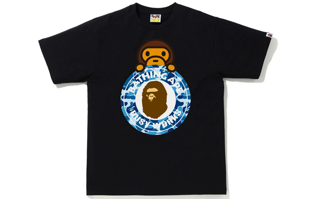 A Bathing Ape Abc Camo Milo On Busy Works Tee