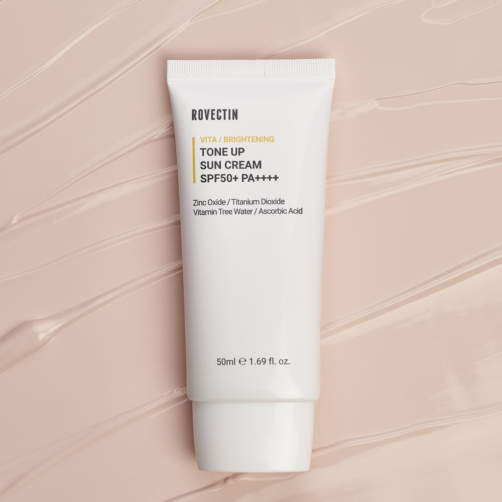 Rovectin Витаминный тонирующий солнцезащитный крем SPF50+ PA++++-Rovectin Vita Tone Up Sun Cream SPF50+ PA++++ ,50 мл