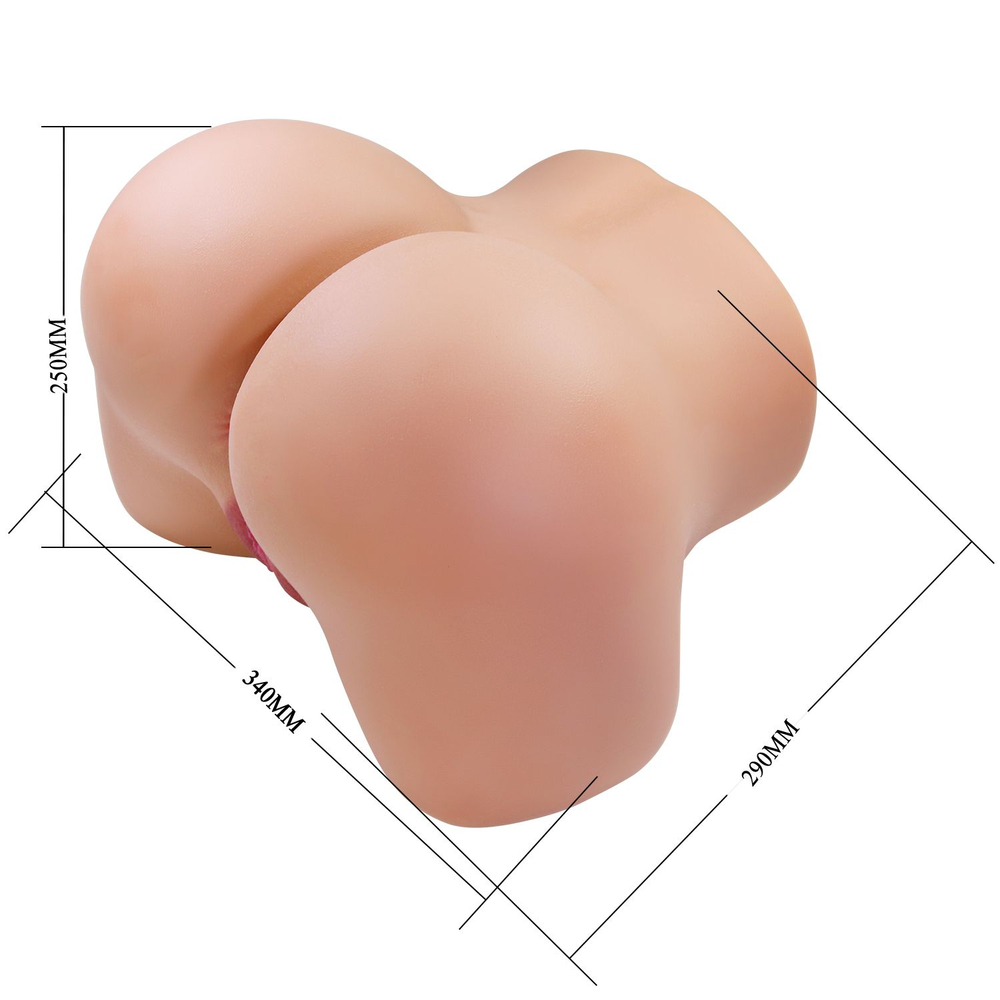 Телесный мастурбатор Julia с 2 любовными тоннелями (Цвет: телесный)