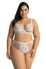 Бюстгальтер Bliss с мягкой чашкой и кружевом с ресничками (Размер: 95C) (Цвет: кофейный)