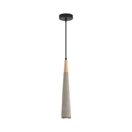 8351/1C SUSPENTIONI LN26 326 черный/серый/бежевый, металл/дерево/цемент Подвес GU10 LED 5W 220V EOLIANA