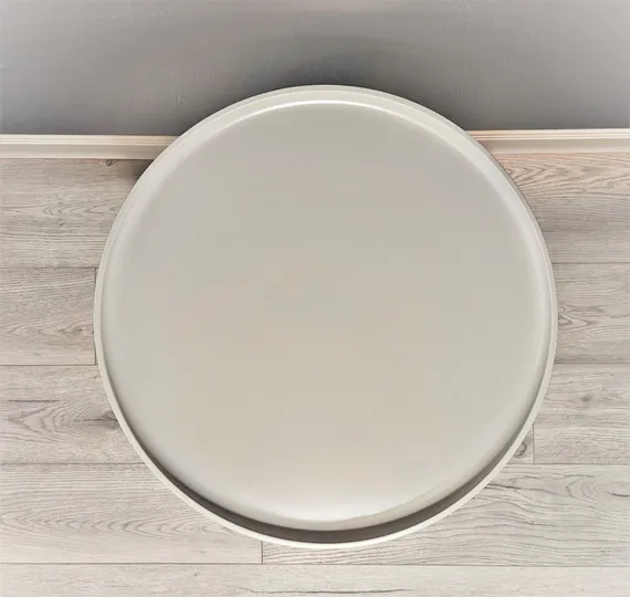 Прикроватная тумбочка 4267 с двумя ящиками, светло-серая