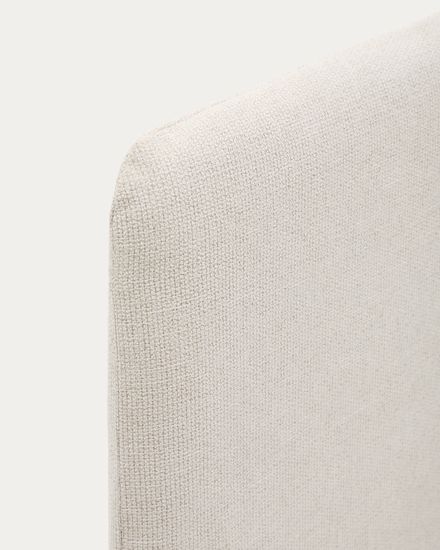 Изголовье Valma из жемчужного шенилла со съемным чехлом для кровати 90 x 200 см