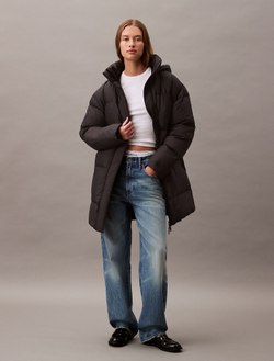 Пуховик Calvin Klein Long Down Hooded Puffer Black Beauty
