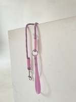 Поводок для собак 5 м. Поводок ручной работы для собак мелких и средних пород Светло-серый и розовый