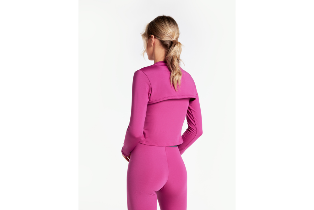 Топ с рукавами женский Urbanfit, размер L, фиолетовый