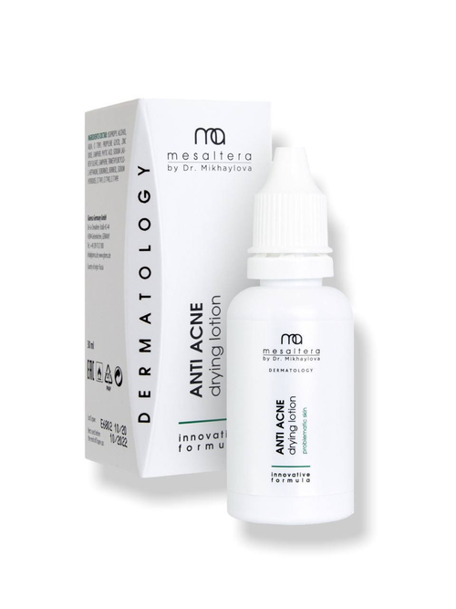 Mesaltera by Dr. Mikhaylova Anti Acne Drying Lotion - Подсушивающий точечный лосьон анти-акне для проблемной кожи от Мезалтера, 30 мл