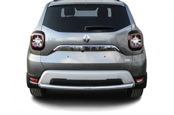 Защита заднего бампера (нержавейка) Renault Duster (2020-2023) d57 (черный)