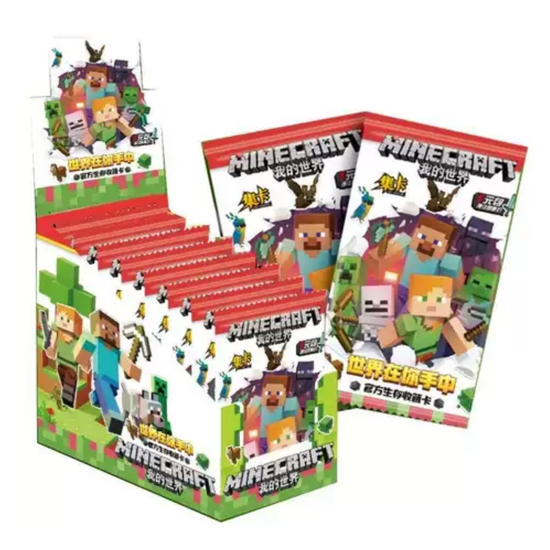 Коллекционные карточки по игре Майнкрафт №1 (3 карточки в бустере)