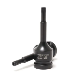 Головка-бита SPLINE глубокая ударная1/2'', M5 с отверстием RockForce##Rock FORCE RF-24807805T