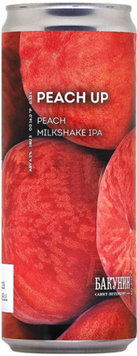 Пиво Бакунин Пич Ап / Bakunin Peach Up 0.33 - банка