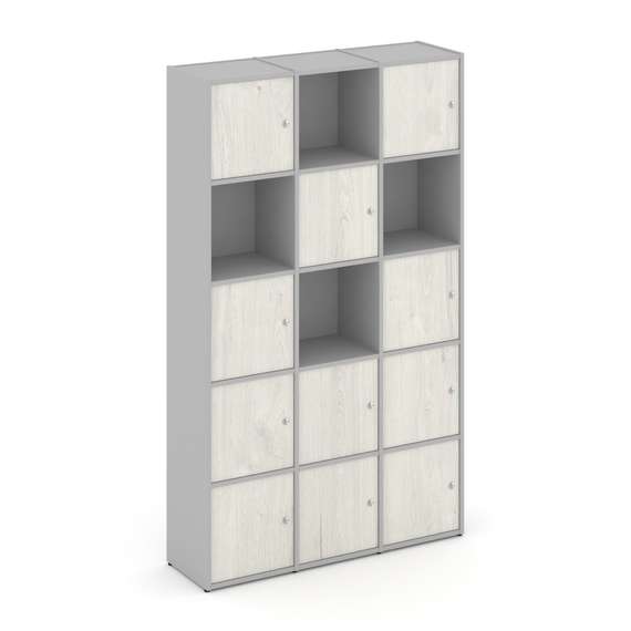 Locker plus Комплект №9 LK.K-009 Серый/Дуб Наварра 1188*350*1983