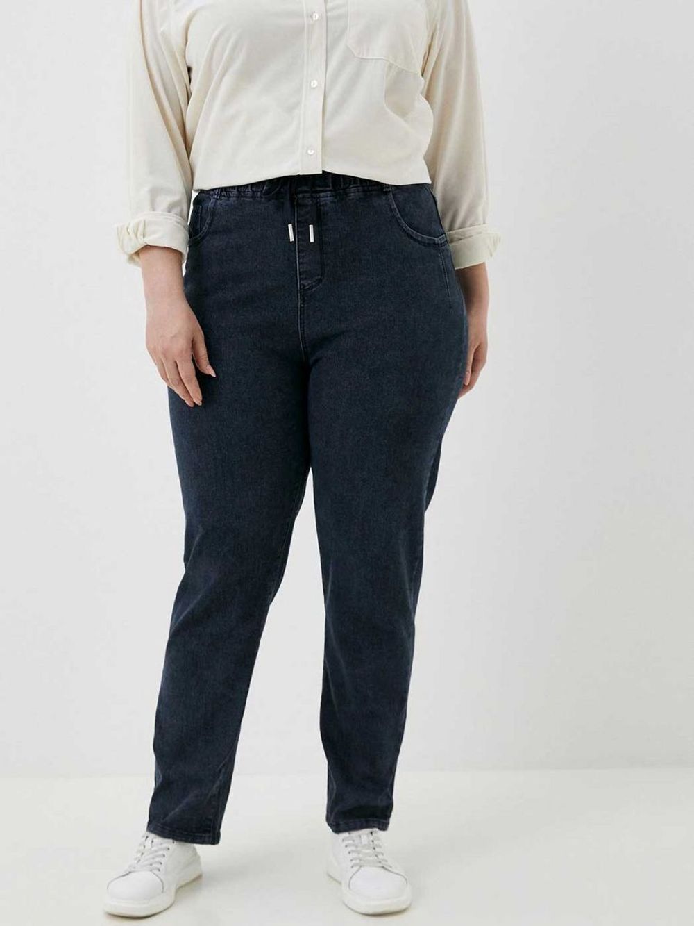 Джинсы на резинке больших размеров